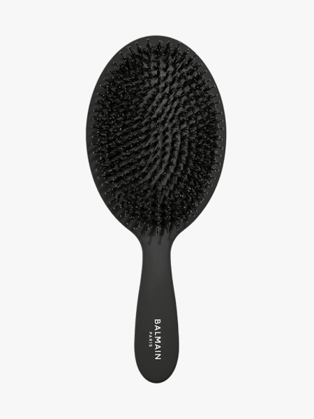 Balmain All Purpose Spa Brush in branded black variant on a light gray background